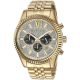 Men’s Gold-Tone Lexington Chronograph Watch MK8494